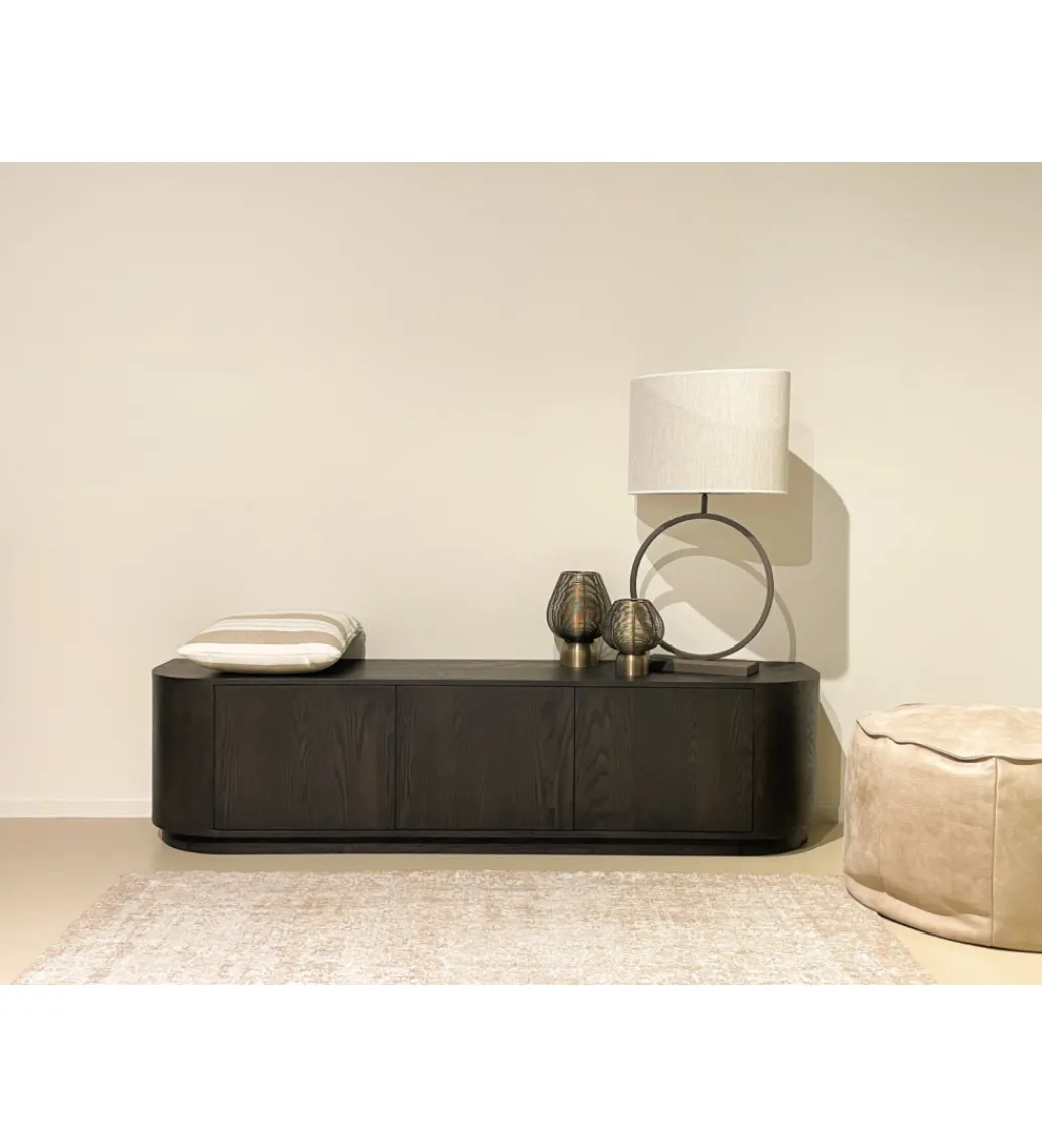 Stolik pod TV NOVERO 180 cm ciemnobrązowy*LF-Design Online
