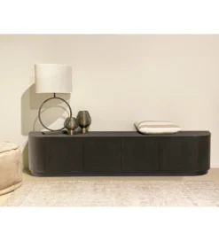 Stolik pod TV NOVERO 220 cm ciemnobrązowy*LF-Design