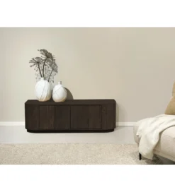 Stolik pod TV NOVERO 140 cm ciemny brązowy*LF-Design Online