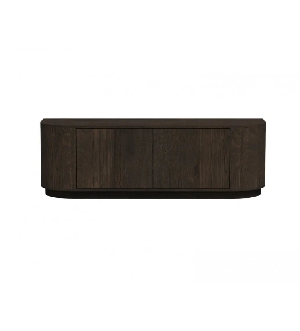 Stolik pod TV NOVERO 140 cm ciemny brązowy*LF-Design Online
