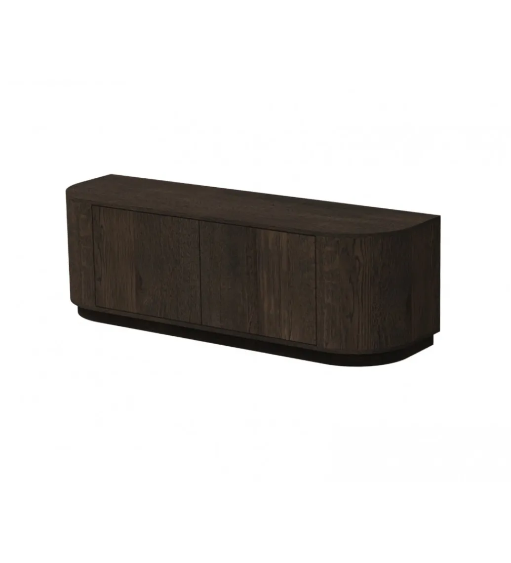 Stolik pod TV NOVERO 140 cm ciemny brązowy*LF-Design Online
