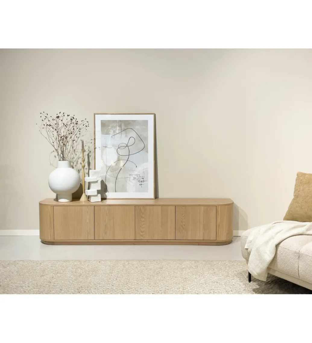 Stolik pod TV NOVERO 220 cm naturalny*LF-Design