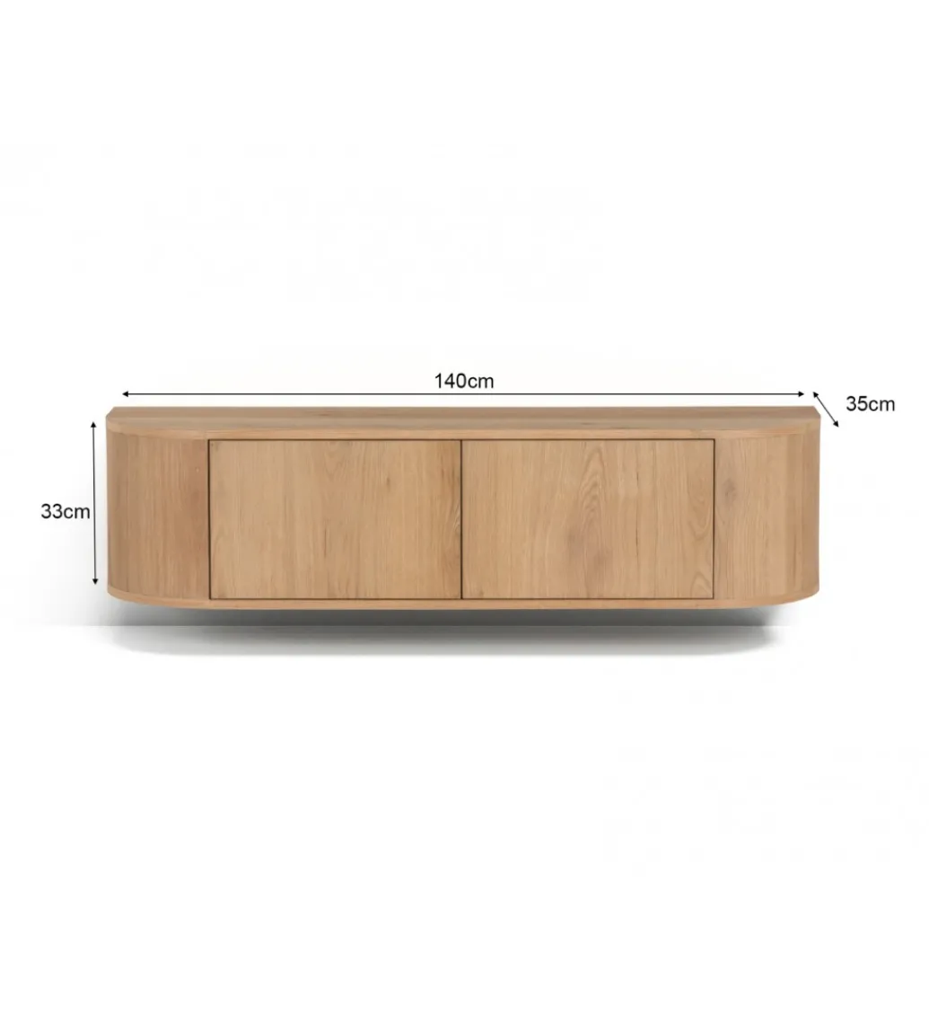 Stolik pod TV NOVERO ZWEVEND 140 cm naturalny*LF-Design Best