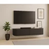 Stolik pod TV NOVERO ZWEVEND 140 cm czarny*LF-Design Clearance