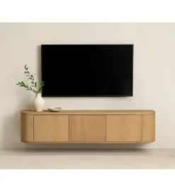 Stolik pod TV NOVERO ZWEVEND 180 cm naturalny*LF-Design Clearance