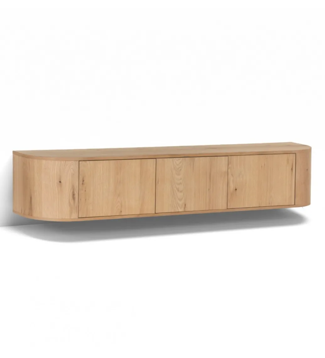 Stolik pod TV NOVERO ZWEVEND 180 cm naturalny*LF-Design Clearance