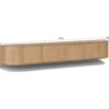 Stolik pod TV NOVERO ZWEVEND 220 cm naturalny*LF-Design Best