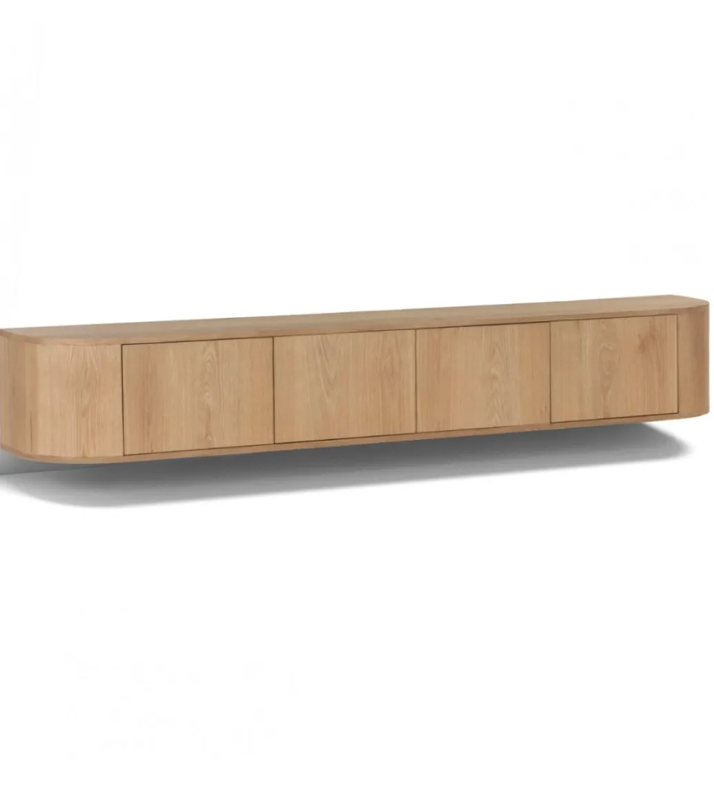 Stolik pod TV NOVERO ZWEVEND 220 cm naturalny*LF-Design Best