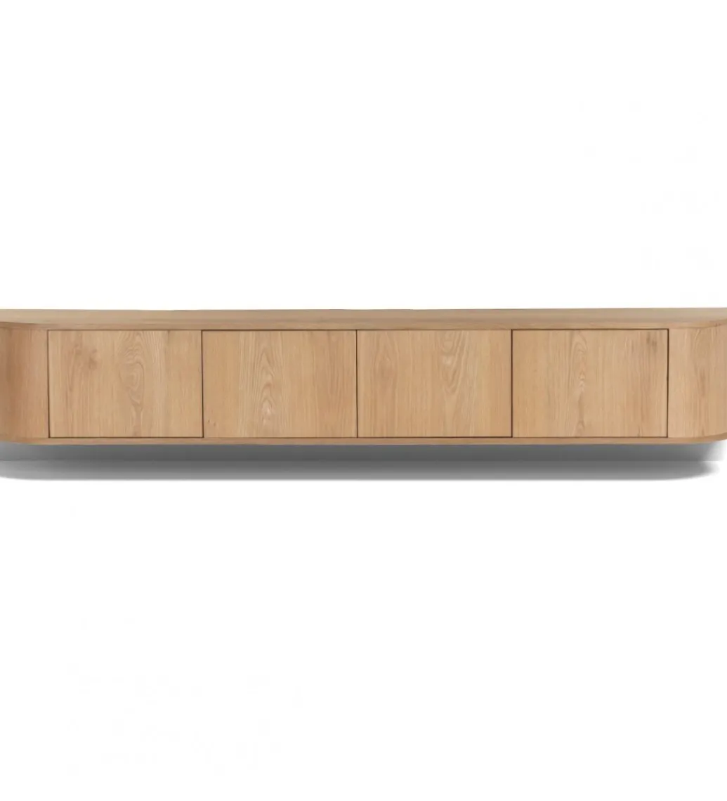 Stolik pod TV NOVERO ZWEVEND 220 cm naturalny*LF-Design Best