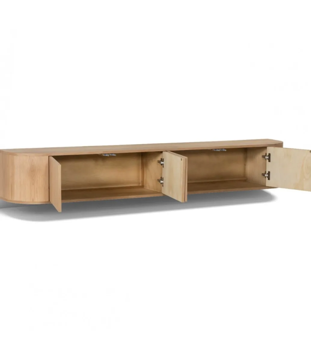 Stolik pod TV NOVERO ZWEVEND 220 cm naturalny*LF-Design Best