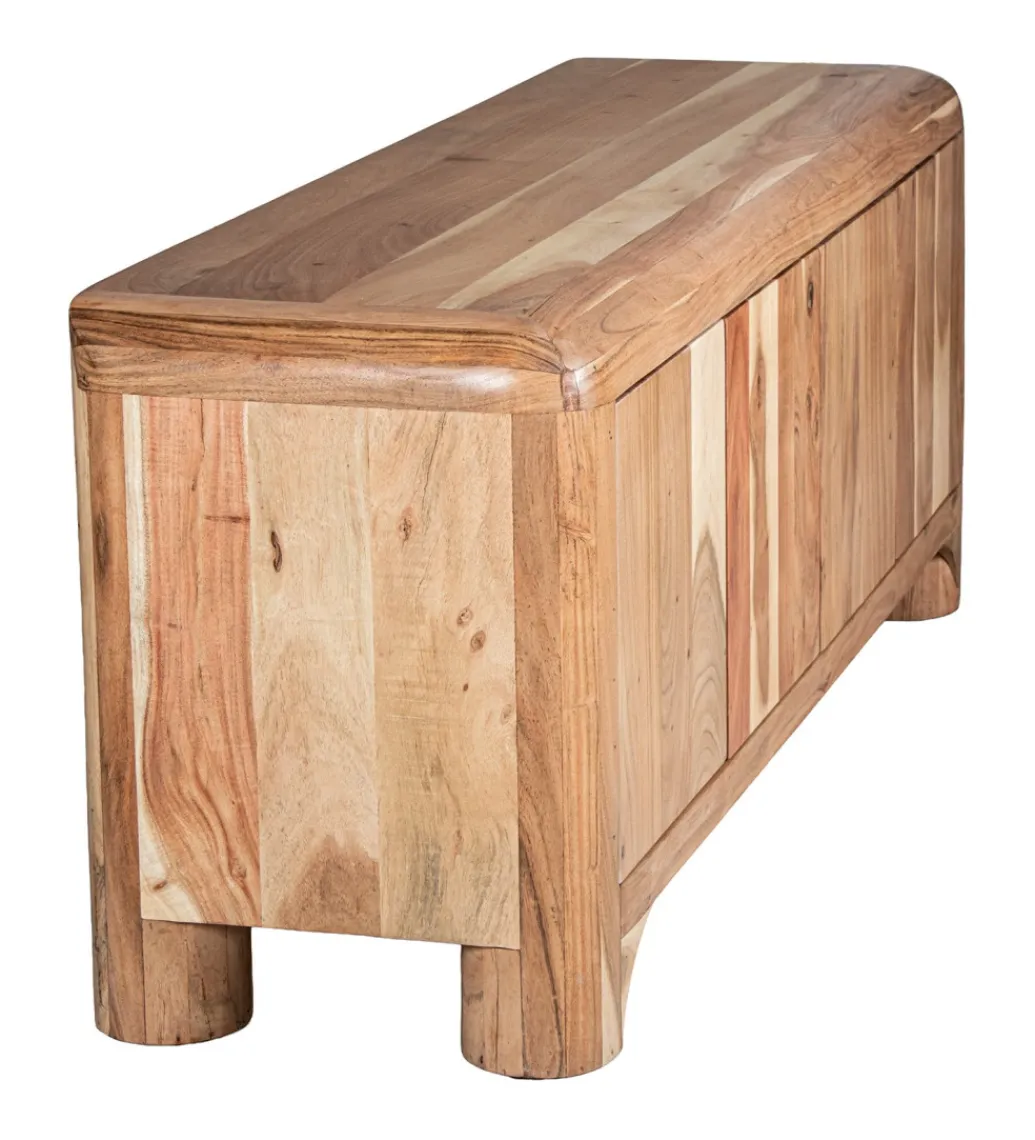 Stolik pod TV OHALDA 140 cm drewno akacja*Exclusivas Clearance