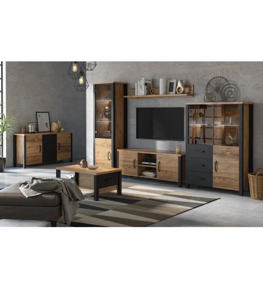 Stolik pod Tv OLIN WM 147 cm w optyce świerku Appenzeller*Helvetia New