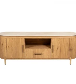 Stolik pod TV PAPATU 160 cm kolor dębu efekt marmuru*Exclusivas Clearance