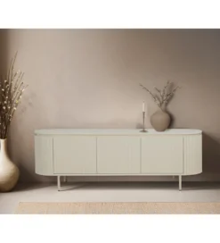 Stolik pod TV PATO 170 cm drewno mango biały*LF-Design New