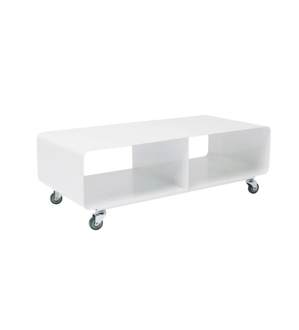 Stolik pod TV PORTABLE 90 cm biały*KARE New