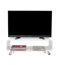 Stolik pod TV PORTABLE 90 cm biały*KARE New