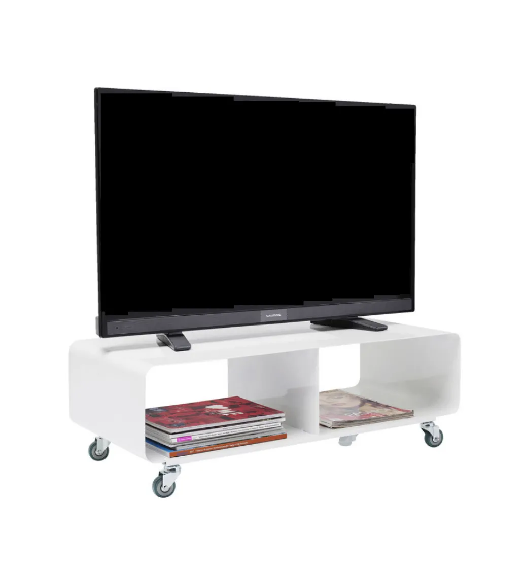 Stolik pod TV PORTABLE 90 cm biały*KARE New