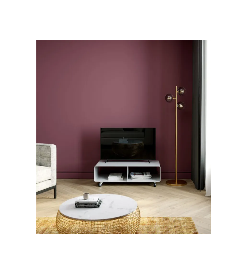 Stolik pod TV PORTABLE 90 cm biały*KARE New