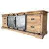 Stolik pod TV PORTO 180 cm drewno mango naturalny*LF-Design Discount