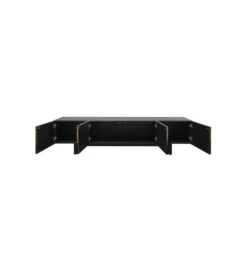 Stolik pod TV PREZIOSO 180 cm czarna*KARE