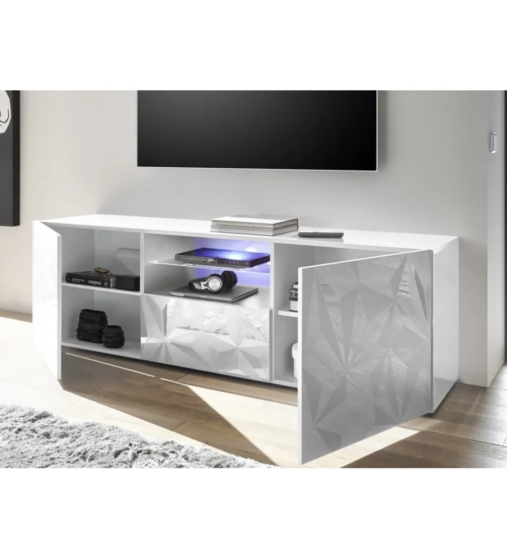 Stolik pod TV PRISMA 180 cm biały*MCA Linia Włoska New