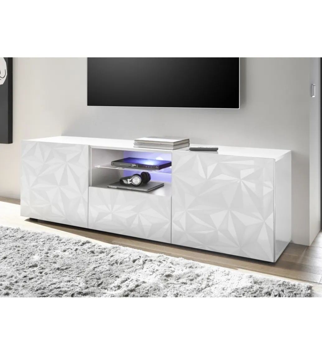 Stolik pod TV PRISMA 180 cm biały*MCA Linia Włoska New