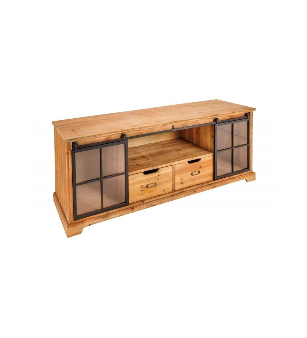 Stolik pod TV RETAGIO 160 cm drewno jodła*Invicta Interior Discount
