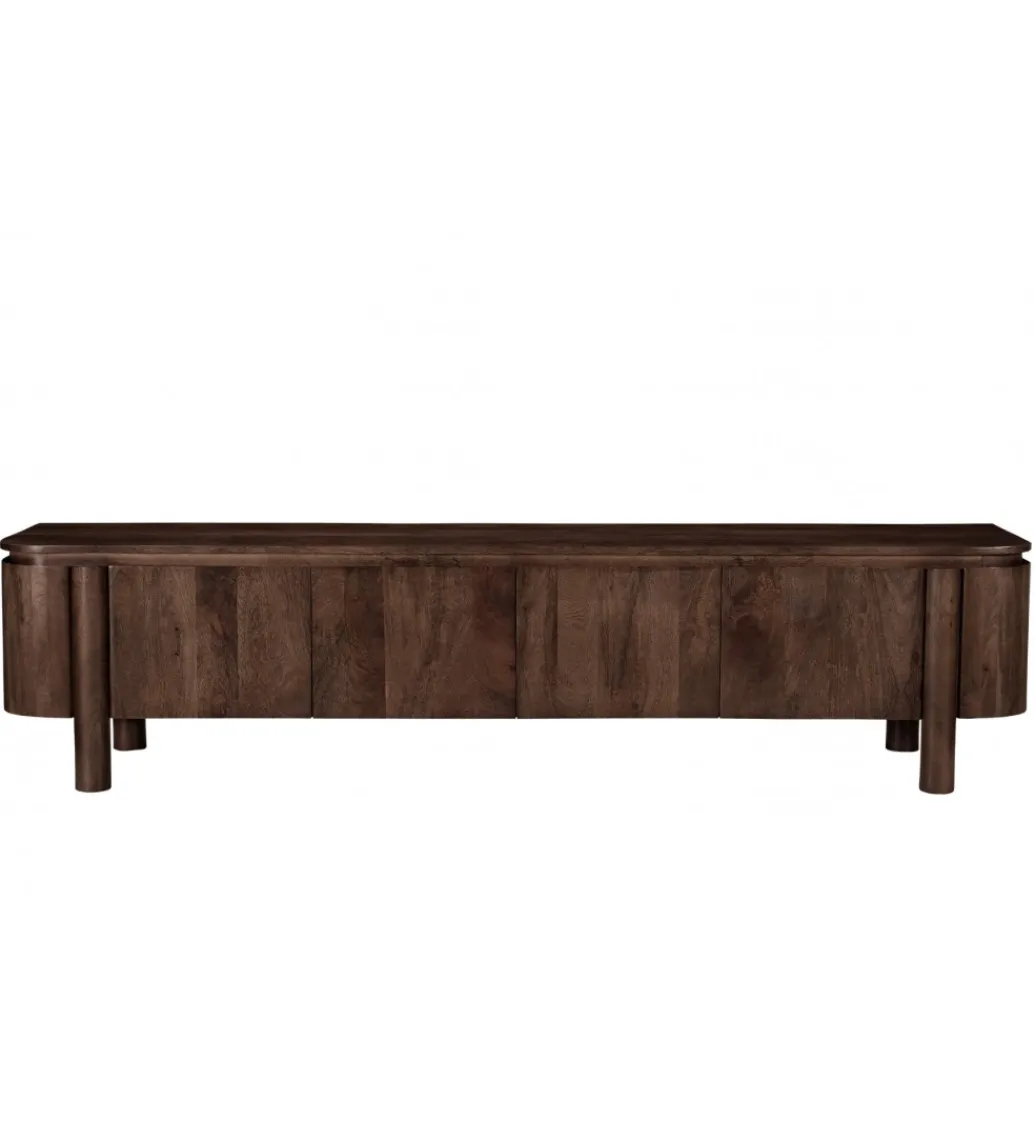 Stolik pod TV SALANO 210 cm drewno mango brązowego*LF-Design Discount