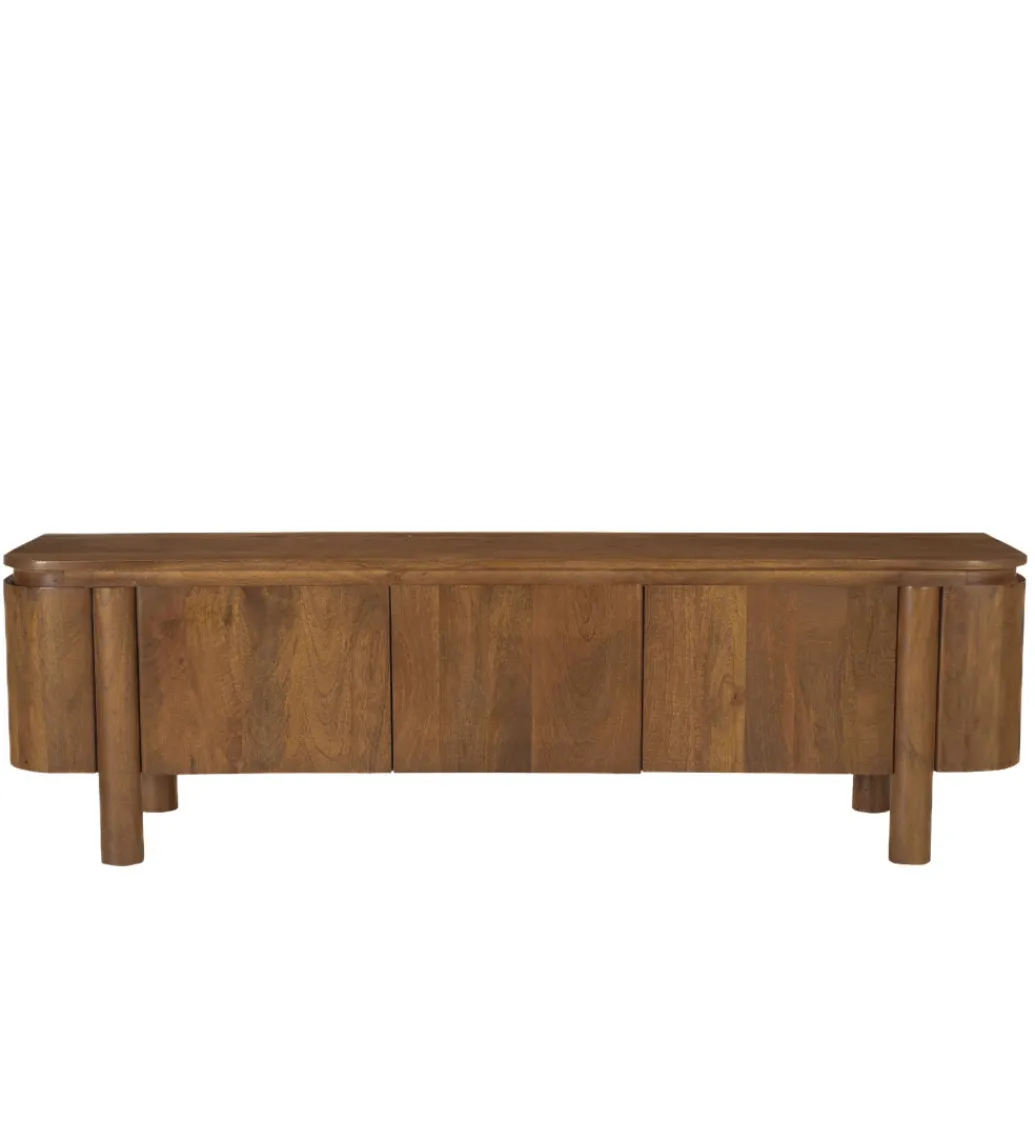 Stolik pod TV SALANO 170 cm drewno mango naturalna*LF-Design Discount
