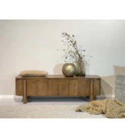 Stolik pod TV SALANO 170 cm drewno mango naturalna*LF-Design Discount