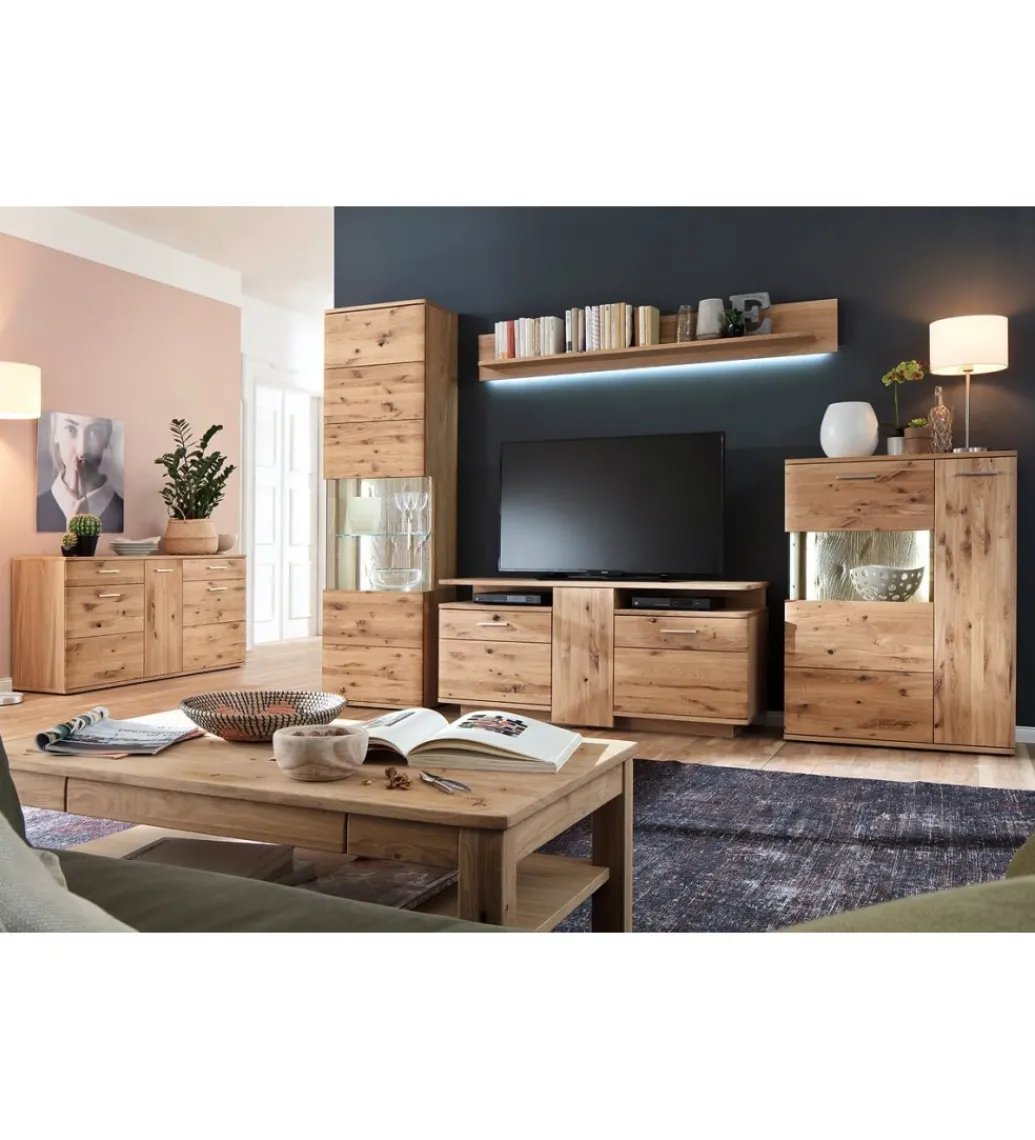 Stolik pod TV SANTORI 150 cm dębowy*MCA Clearance
