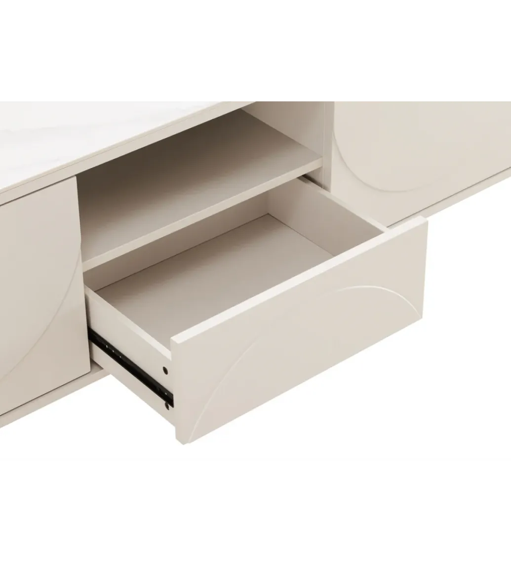 Stolik pod TV SAVOY 150 cm biały*Invicta Interior Best