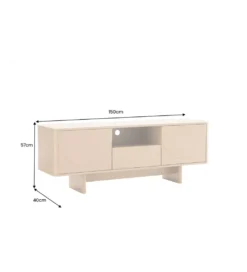 Stolik pod TV SAVOY 150 cm kolor trawertynu*Invicta Interior Outlet
