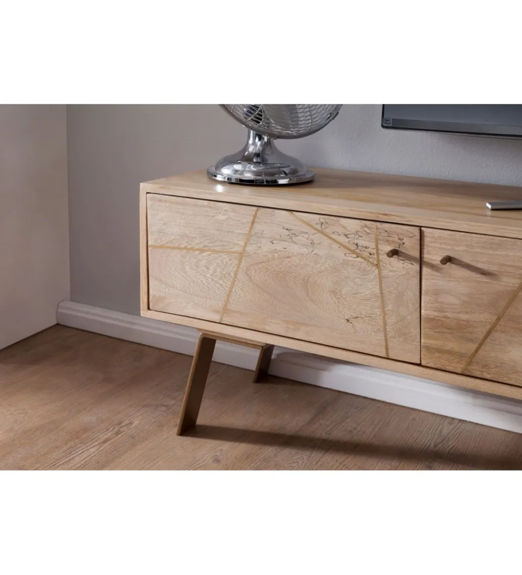 Stolik pod TV SIKAR 145 cm drewno mango*WOHNLING, GERMANY Hot