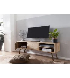 Stolik pod TV SIKAR 145 cm drewno mango*WOHNLING, GERMANY Hot