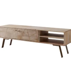 Stolik pod TV SIKAR 145 cm drewno mango*WOHNLING, GERMANY Hot