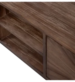Stolik pod TV SUN 200 cm drewno teak brązowy*WOOOD Discount