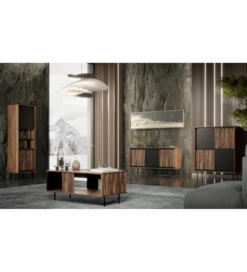 Stolik pod TV SWING 180 cm w optyce orzecha*Halmar New