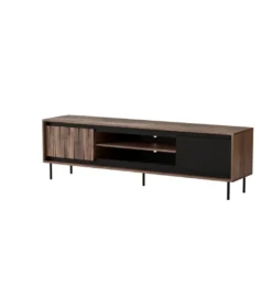 Stolik pod TV SWING 180 cm w optyce orzecha*Halmar New