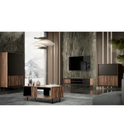 Stolik pod TV SWING 180 cm w optyce orzecha*Halmar New
