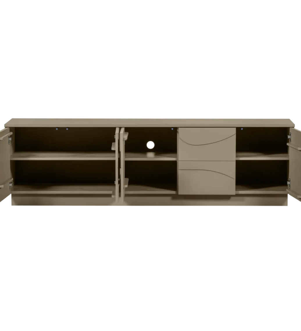 Stolik pod TV TEO 180 cm drewno sosnowe mud*WOOOD Discount