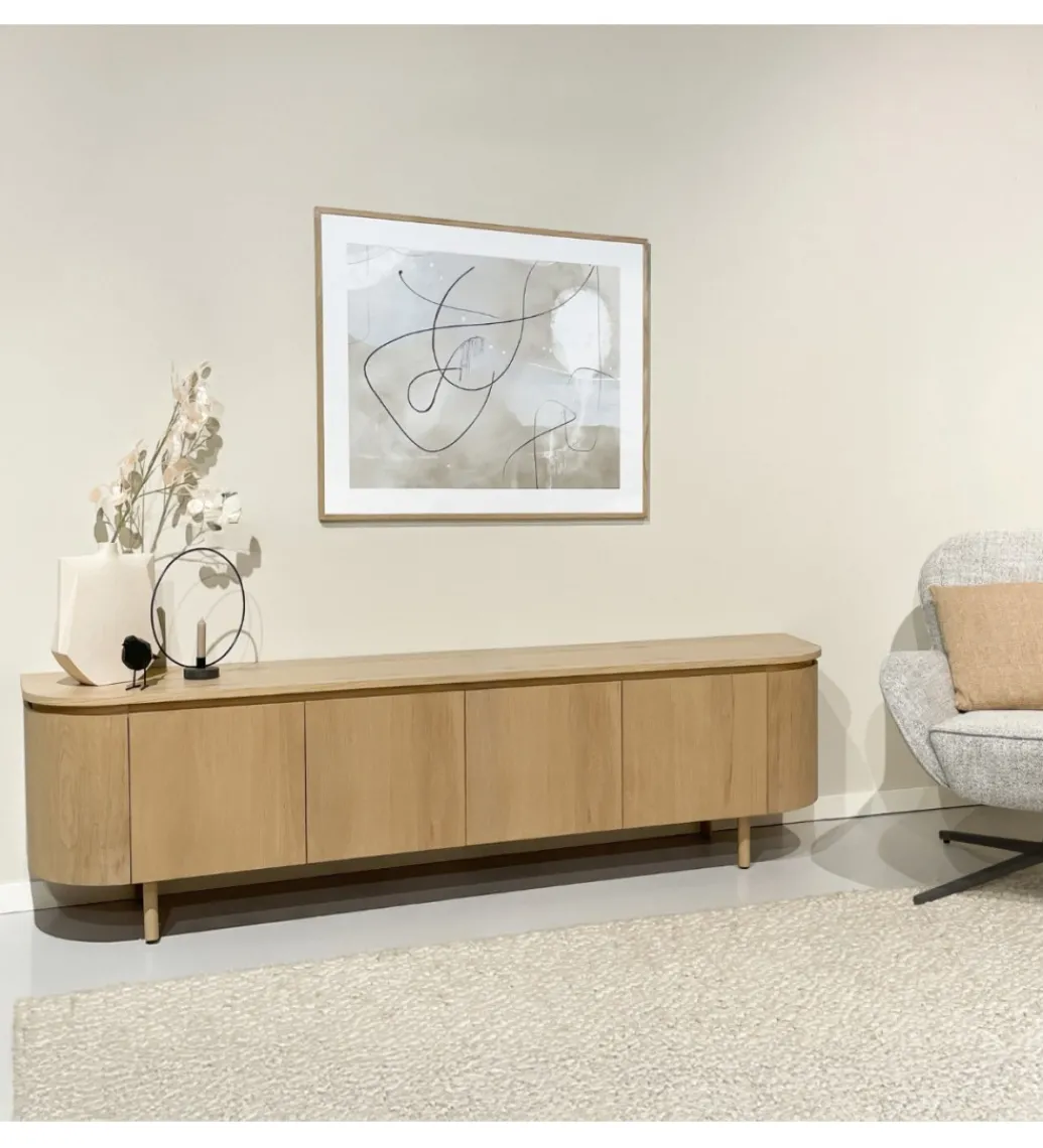 Stolik pod TV Tobago 210 cm naturalny*LF-Design New