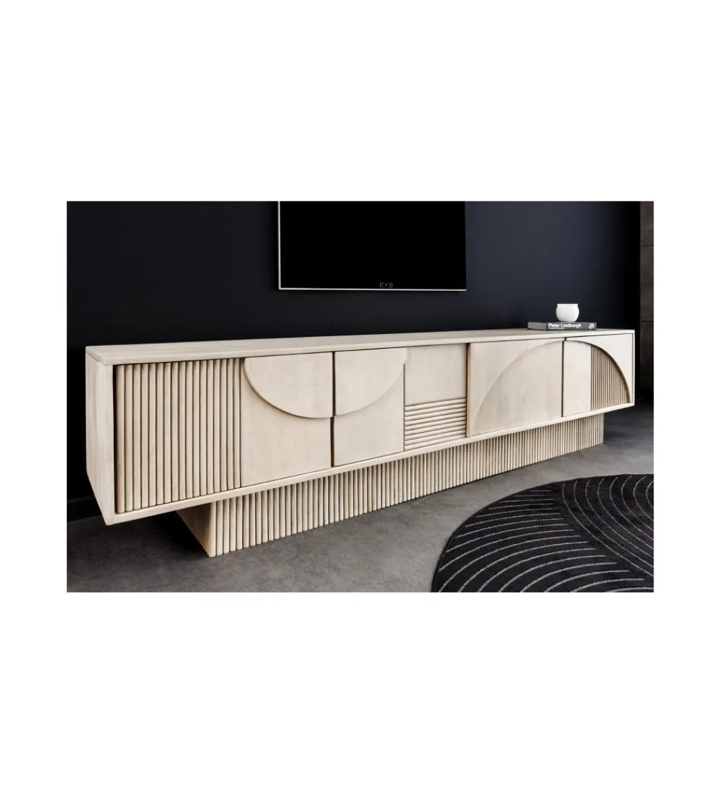 Stolik pod TV TOMES 200 cm drewno mango*Invicta Interior