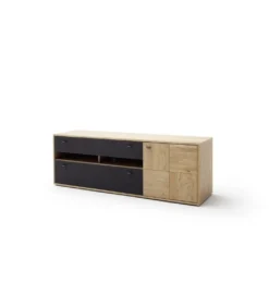 Stolik pod TV VALENCIA 184 cm antracytowo naturalny*MCA New
