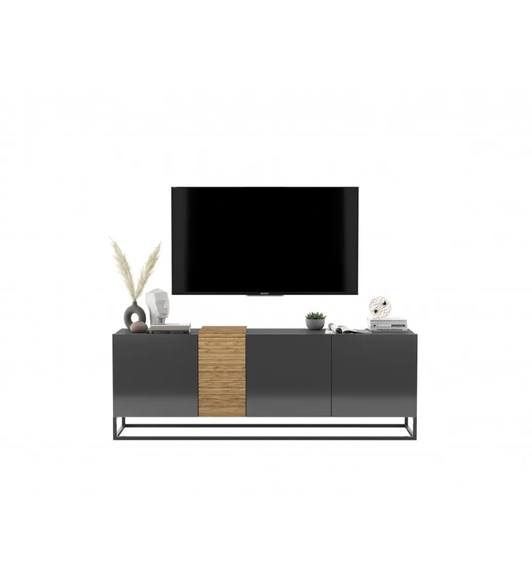 Stolik pod TV VANTA 160 cm antracytowy*Polski Design ML Clearance