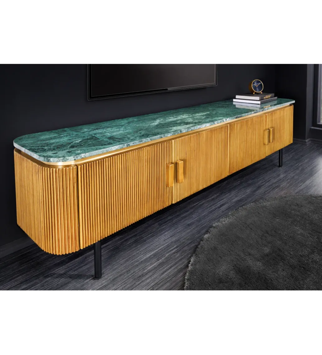 Stolik pod TV VENEZIANO 160cm drewno mango*Invicta Interior Online