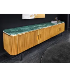 Stolik pod TV VENEZIANO 160cm drewno mango*Invicta Interior Online