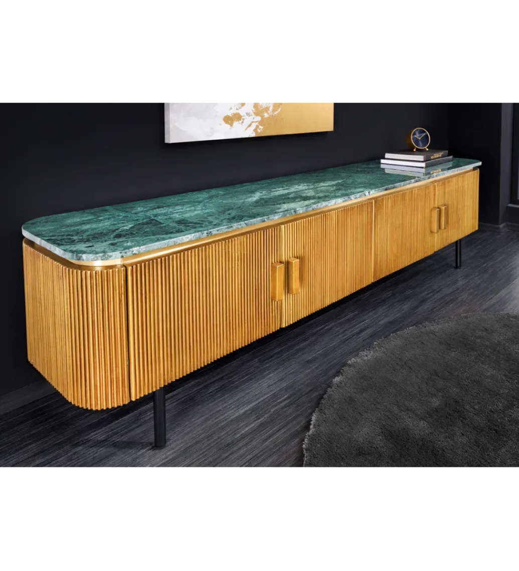 Stolik pod TV VENEZIANO 160cm drewno mango*Invicta Interior Online