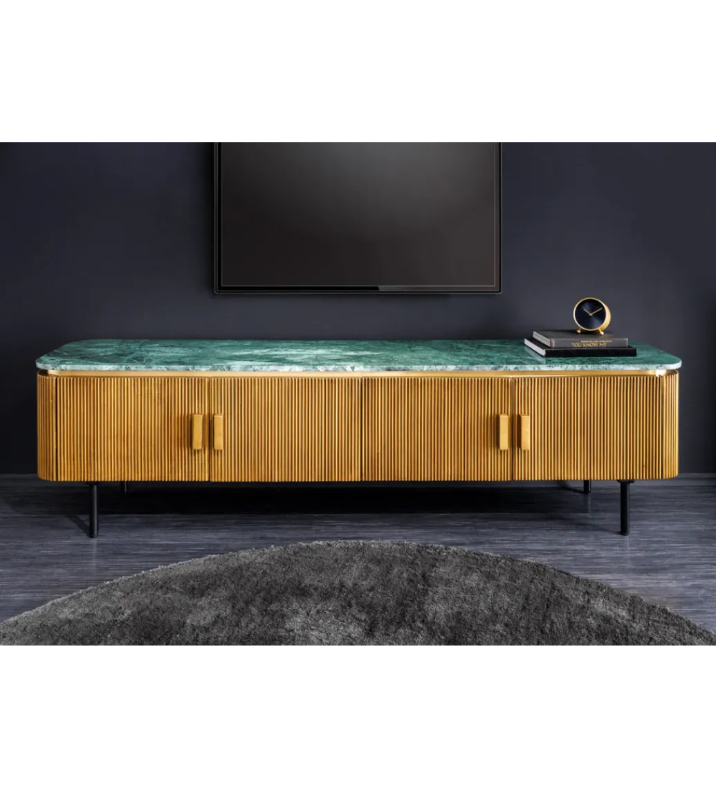 Stolik pod TV VENEZIANO 160cm drewno mango*Invicta Interior Online