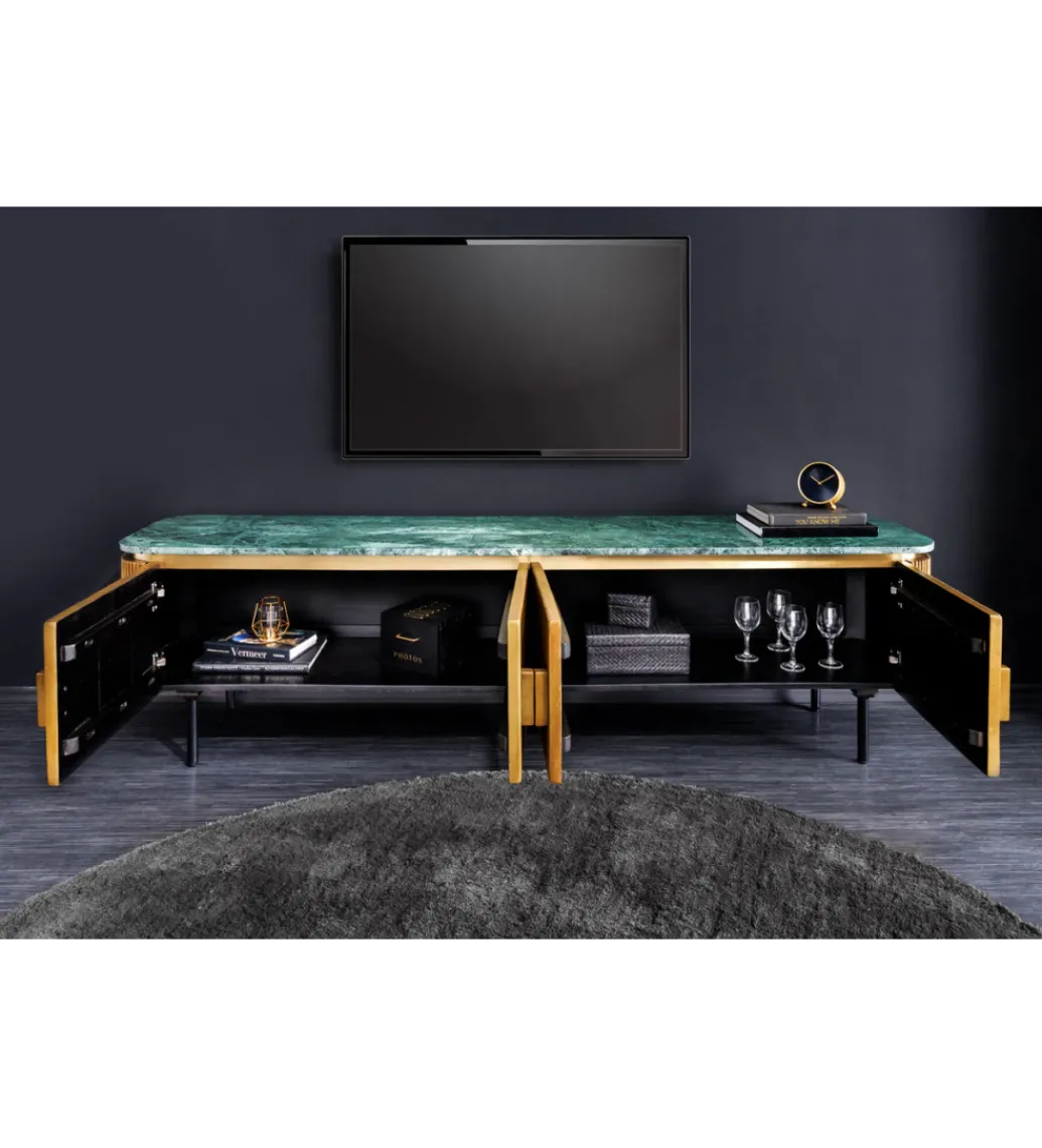 Stolik pod TV VENEZIANO 160cm drewno mango*Invicta Interior Online